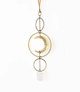 Surya Crescent Moon Brass SunCatcher