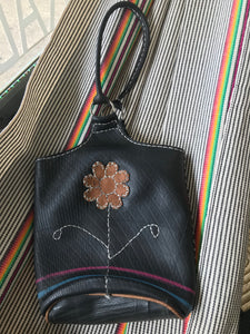 Recycled Tire Bucket Bag/Loop Handle