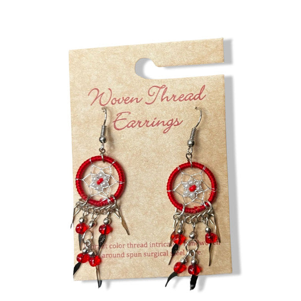 Dreamcatcher Silver Plated Earrings