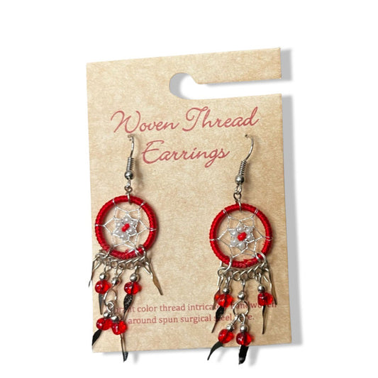 Dreamcatcher Silver Plated Earrings