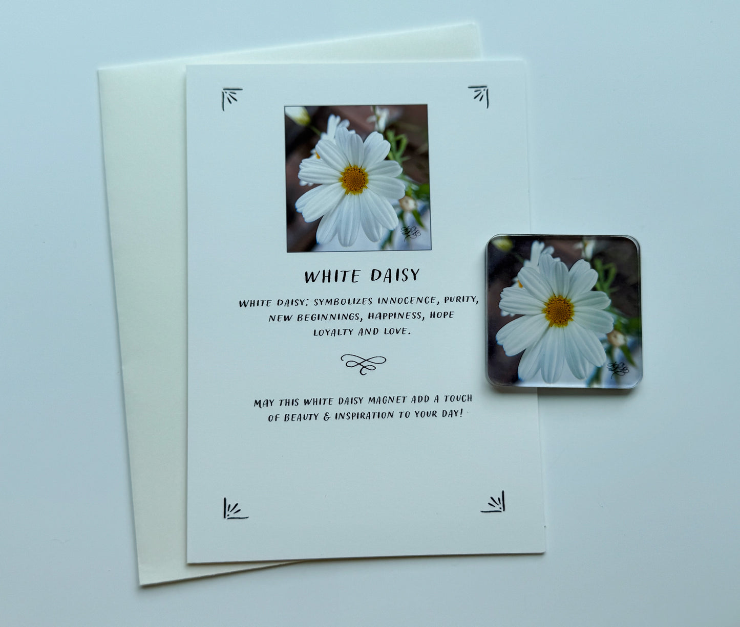 Flower Magnet & Gift Card Set