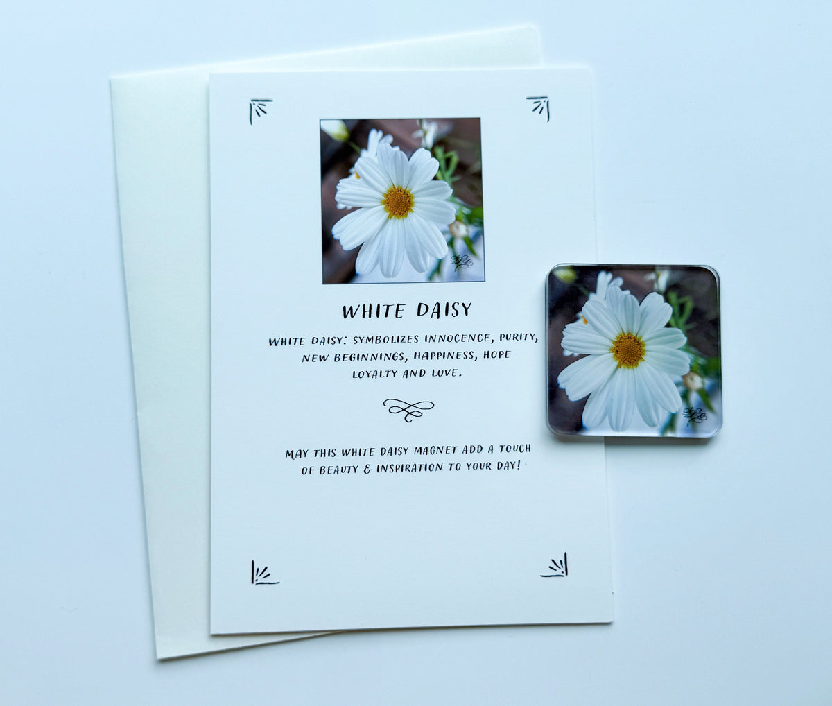 Flower Magnet & Gift Card Set