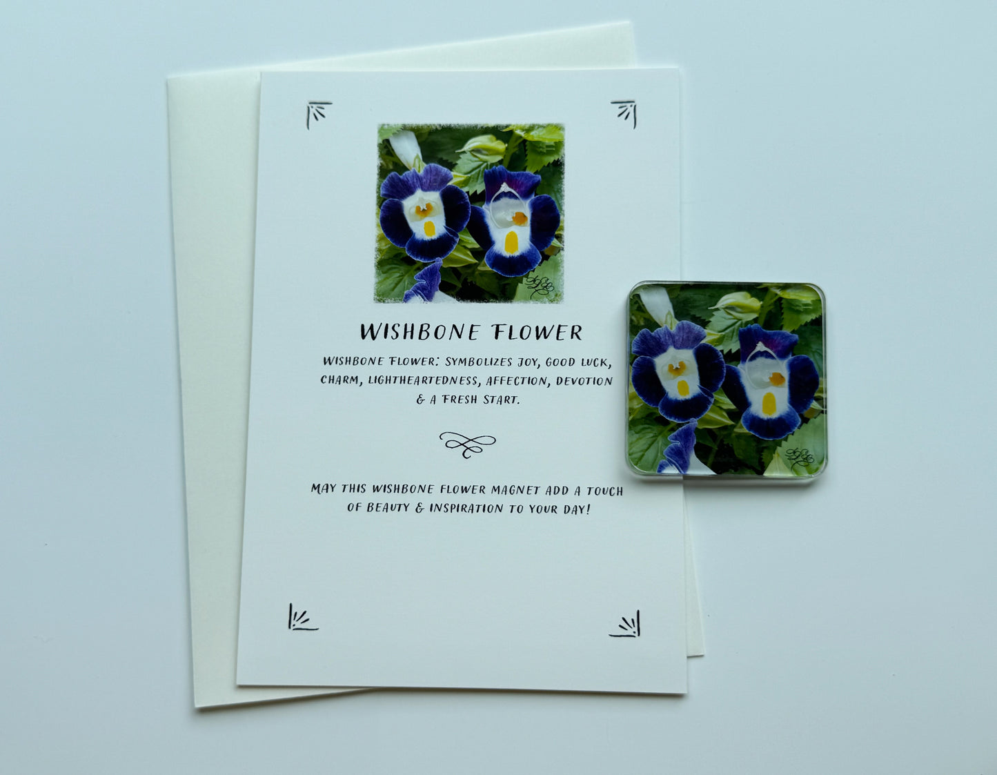 Flower Magnet & Gift Card Set