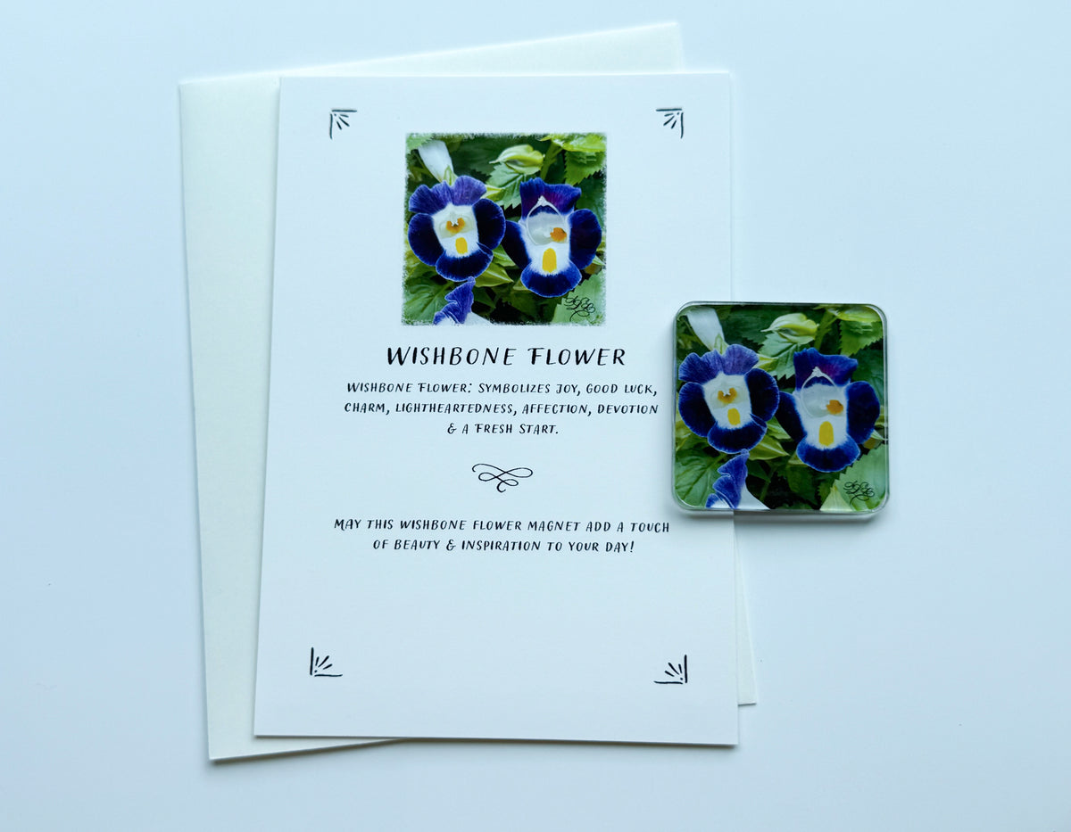 Flower Magnet & Gift Card Set