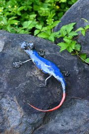 Recycled Metal Salamanders Sculpture