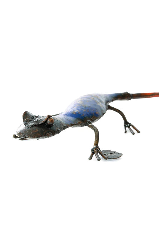 Recycled Metal Salamanders Sculpture