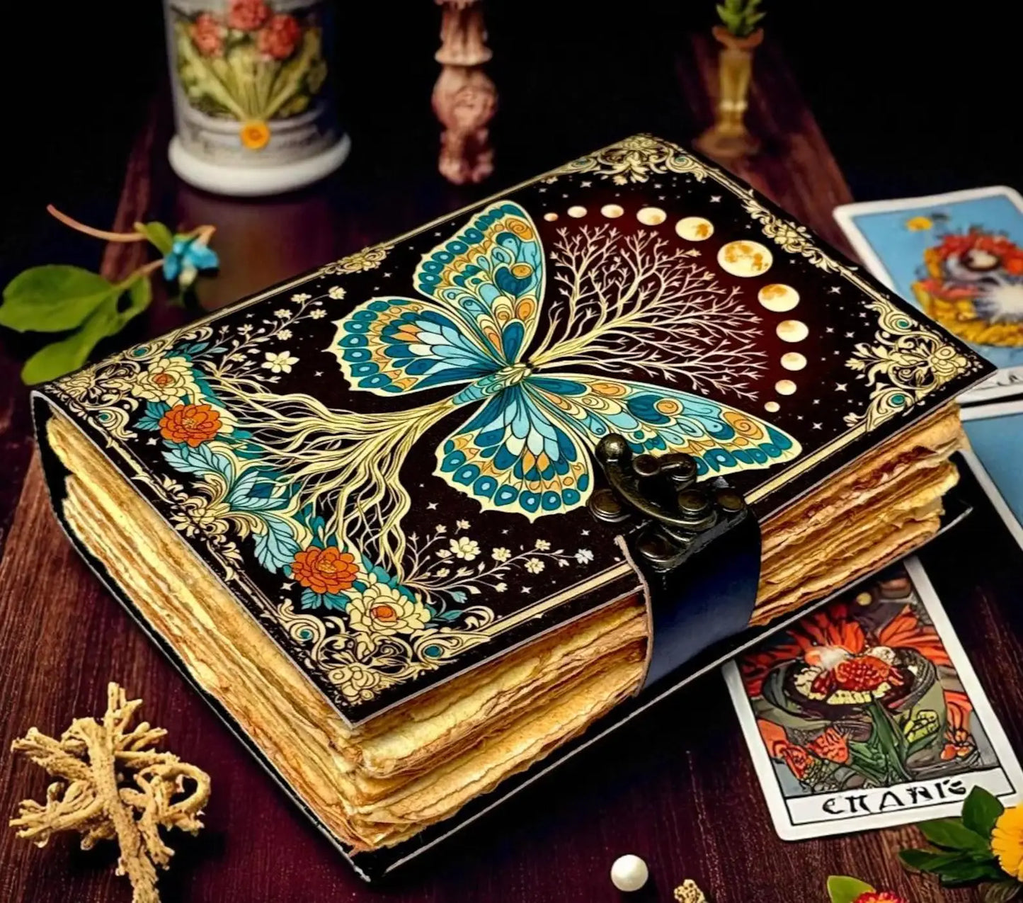 Luna Moth Grimoire Journal