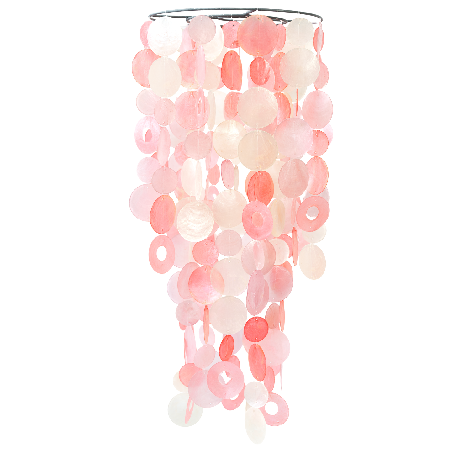 Capiz Chime Chandelier | Pretty in Pink