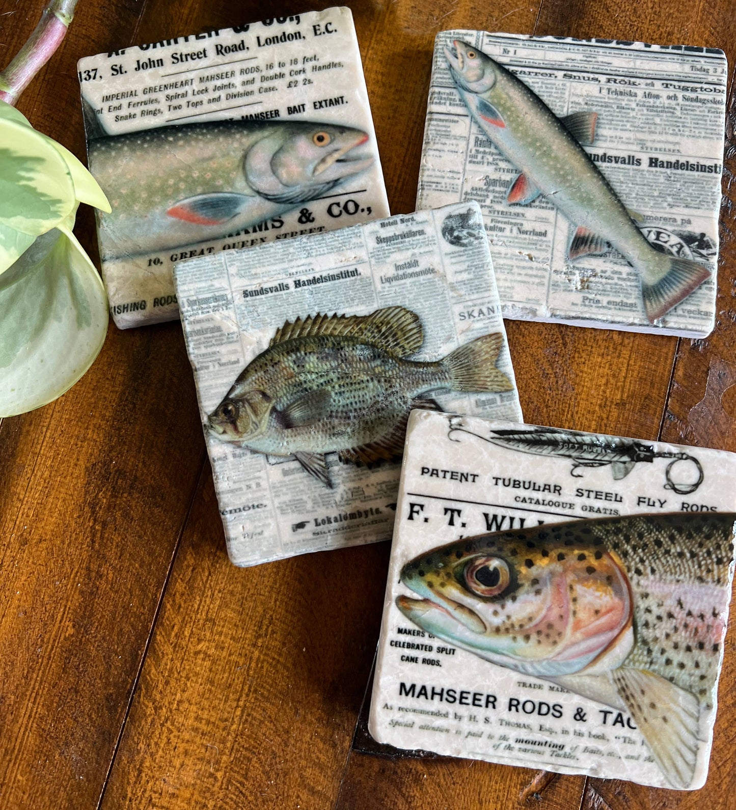 The Fisherman stone coasters