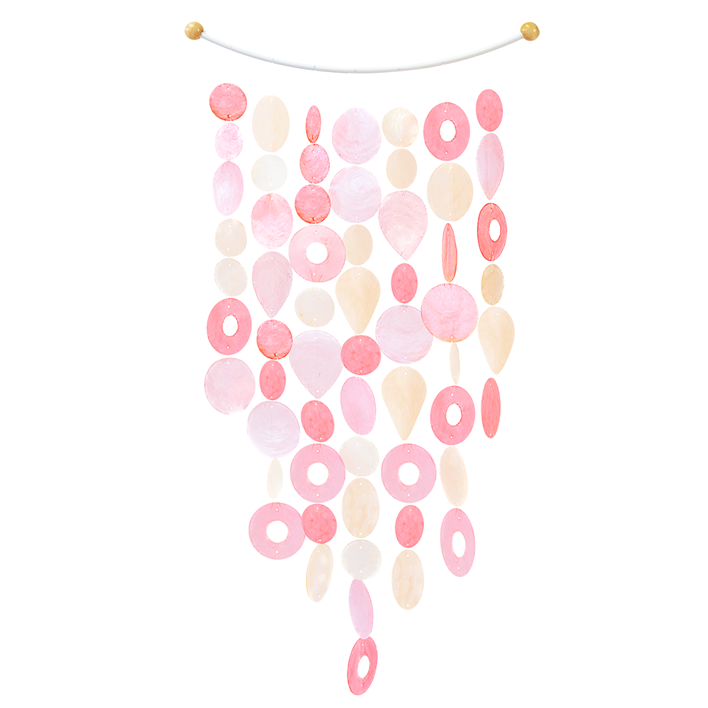 Capiz Chime Inverted Arch | Pretty in Pink