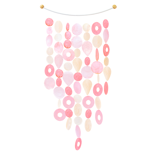 Capiz Chime Inverted Arch | Pretty in Pink