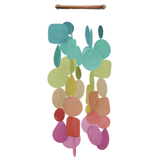 Capiz Chime Small Round | Fiesta