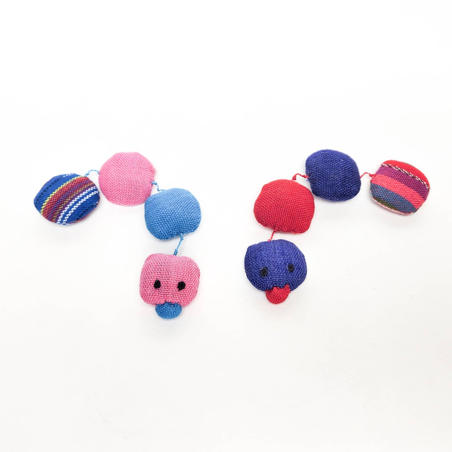 Organic Catnip Caterpillar Cat Toy: Pink