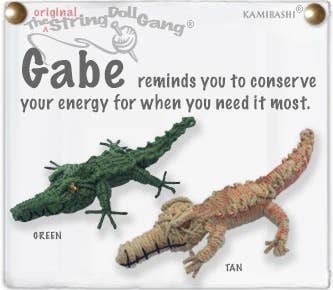 Gabe the Gator String Doll Keychain