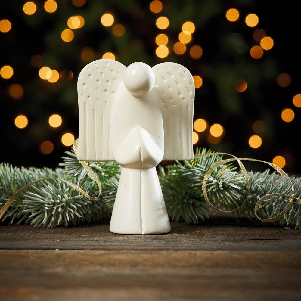 Natural Soapstone Angel