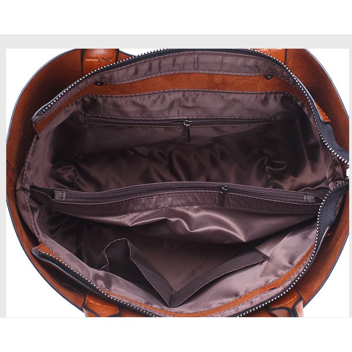 Brown leather bag