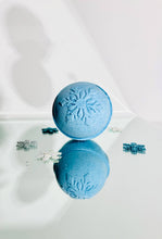 Load image into Gallery viewer, Sparkling Snowflakes Bath Bomb
