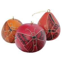 Load image into Gallery viewer, Gourd Carved Butterfly Ornament
