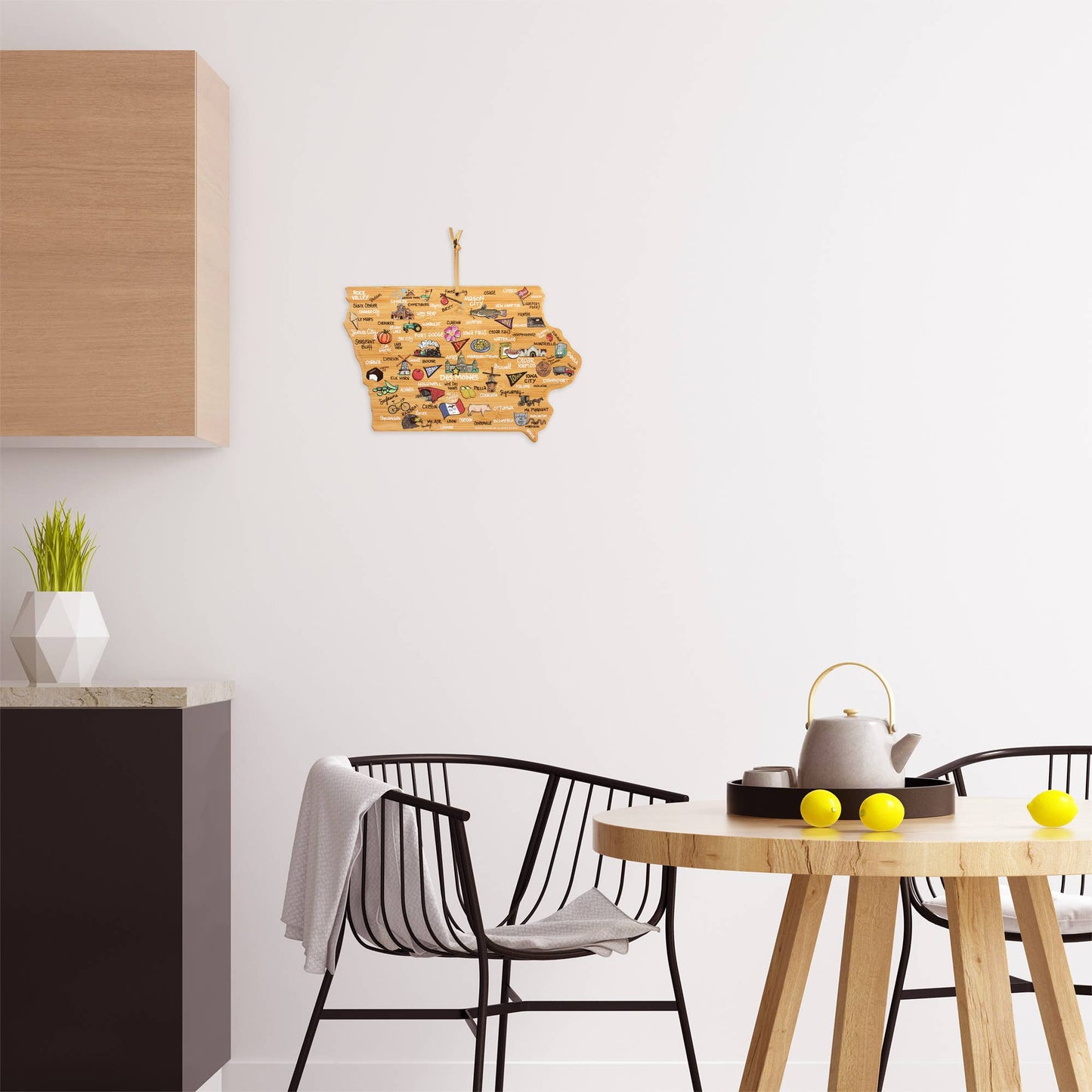 Iowa Cutting Board with Artwork by Fish Kiss™