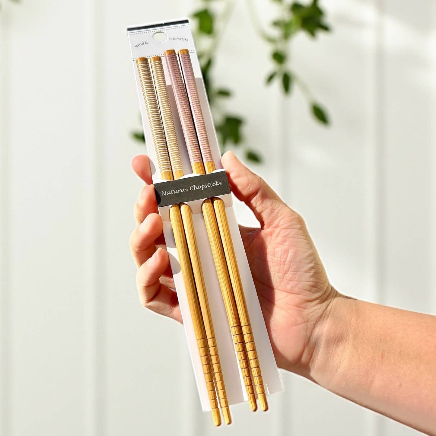 Bamboo Chopsticks Set | Summer Bestseller: Black & Black
