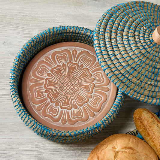 Zinnia Lidded Breadwarmer
