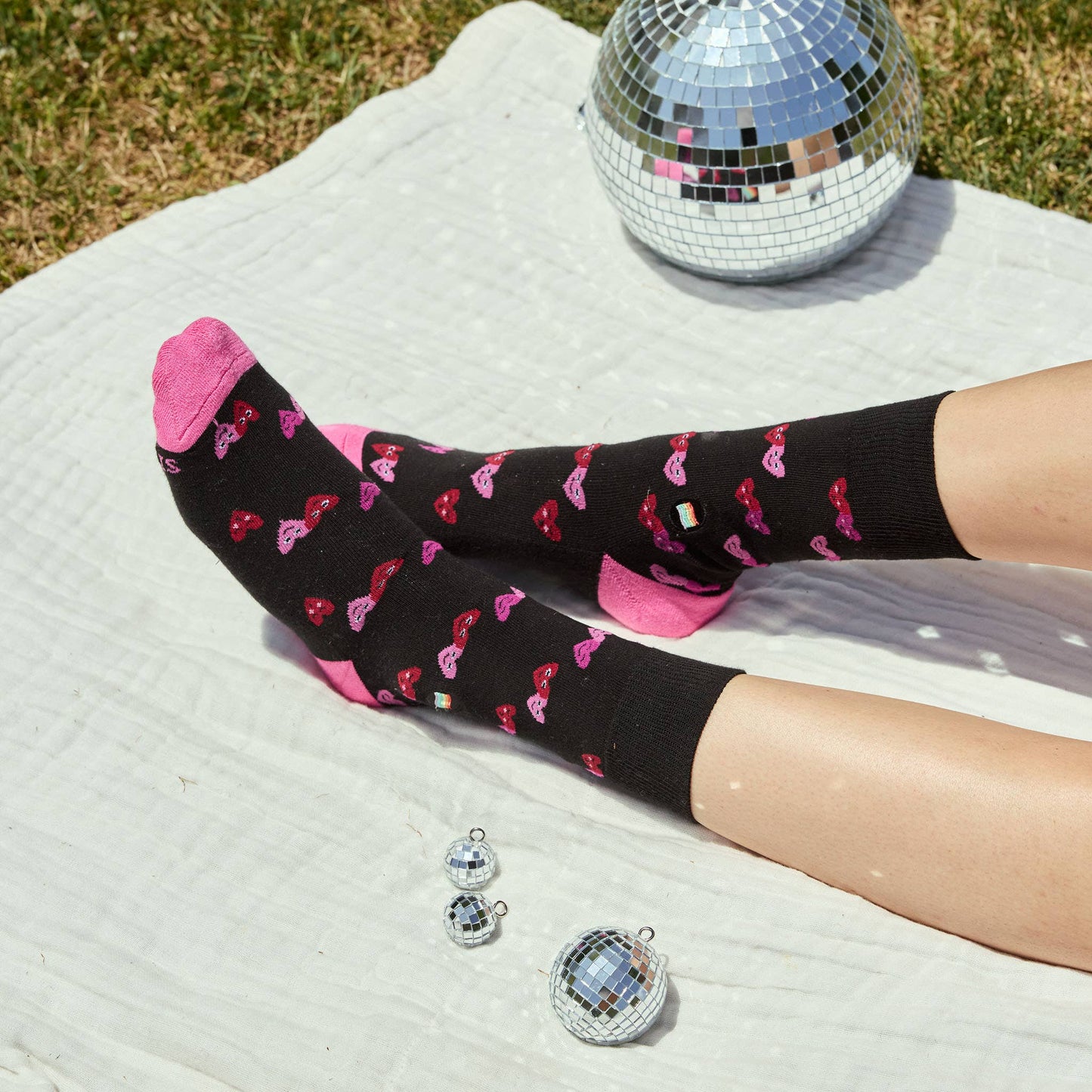 Socks that Save LGBTQ Lives (Black Hearts): Small