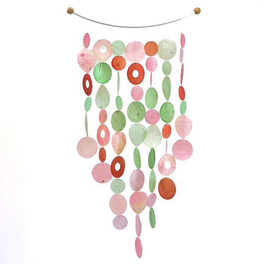 Capiz Chime Inverted Arch | Bougainvillea