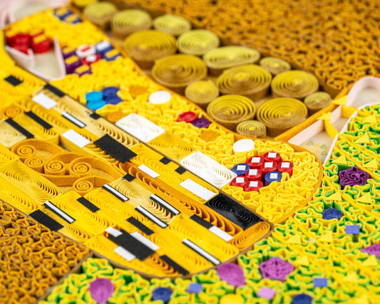 Artist Series - Quilled The Kiss, Klimt Greeting Card