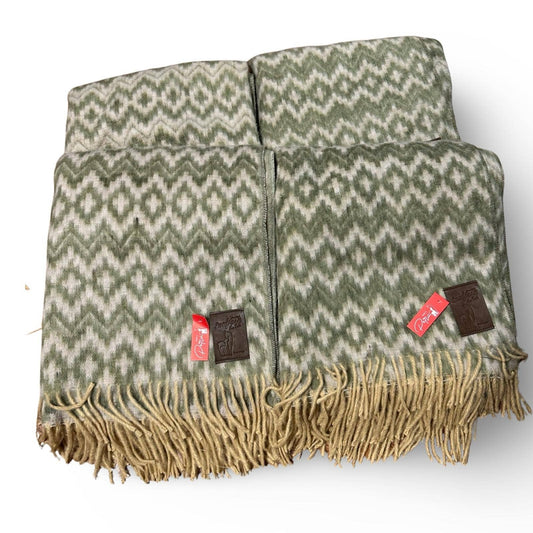 Blanket Inca Cross Pattern Reversible Brushed Alpaca Chacana