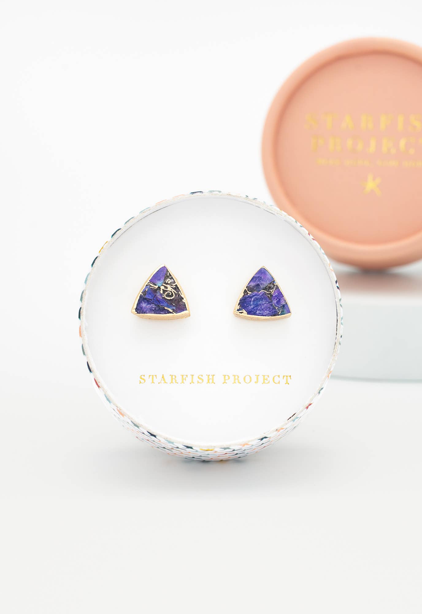 Haven Studs – Royal Purple Emperor Stone