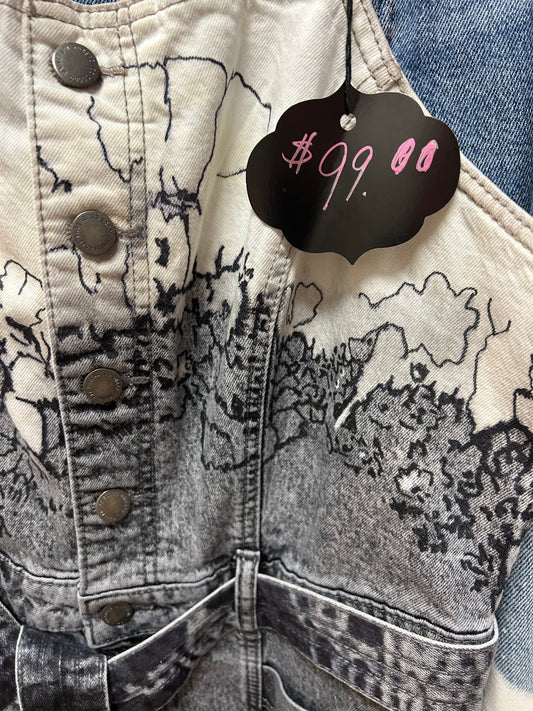vintAGED Pianted Denim Overall