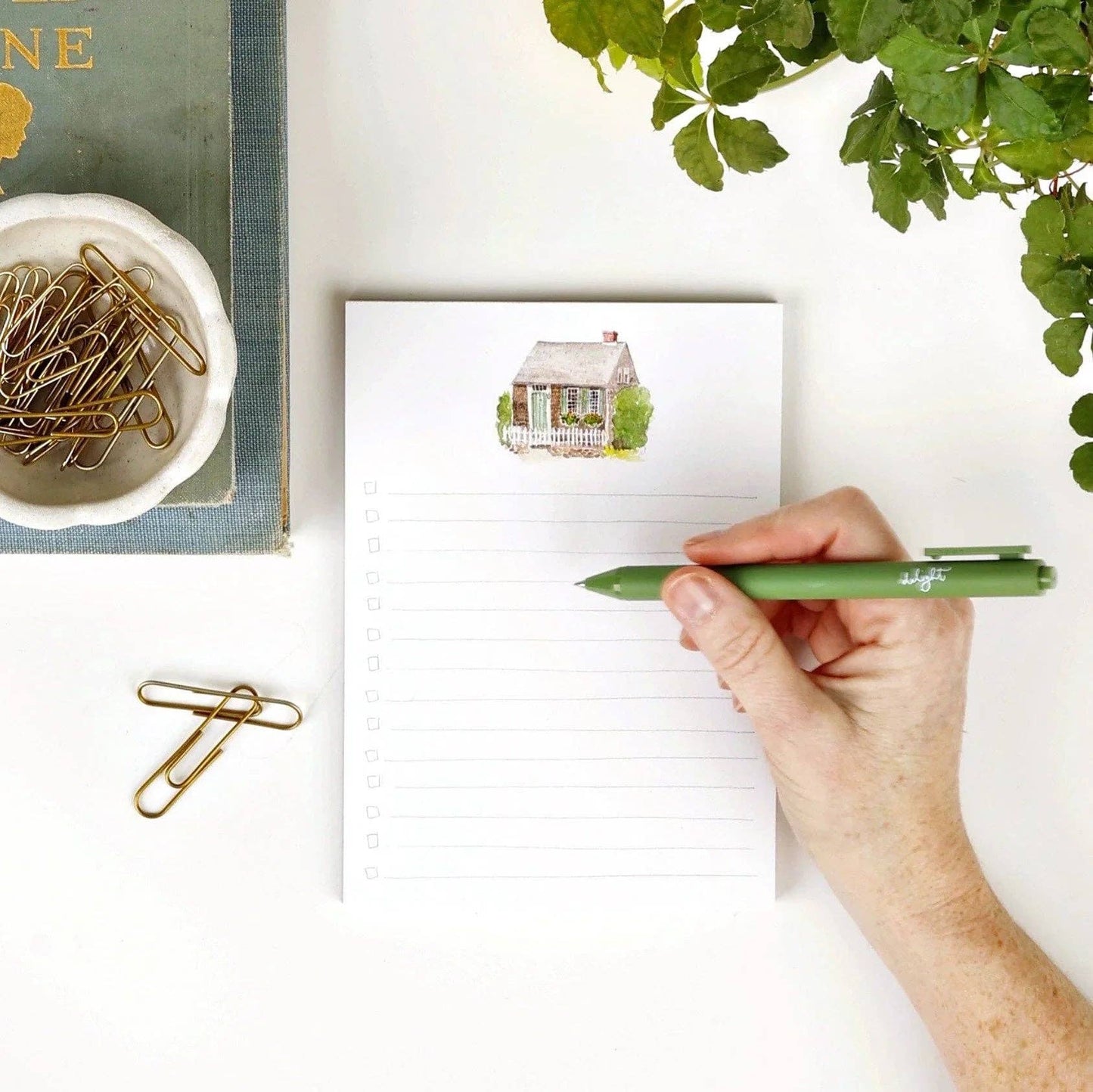 Everyday checklist notepad: Hobnail bouquet