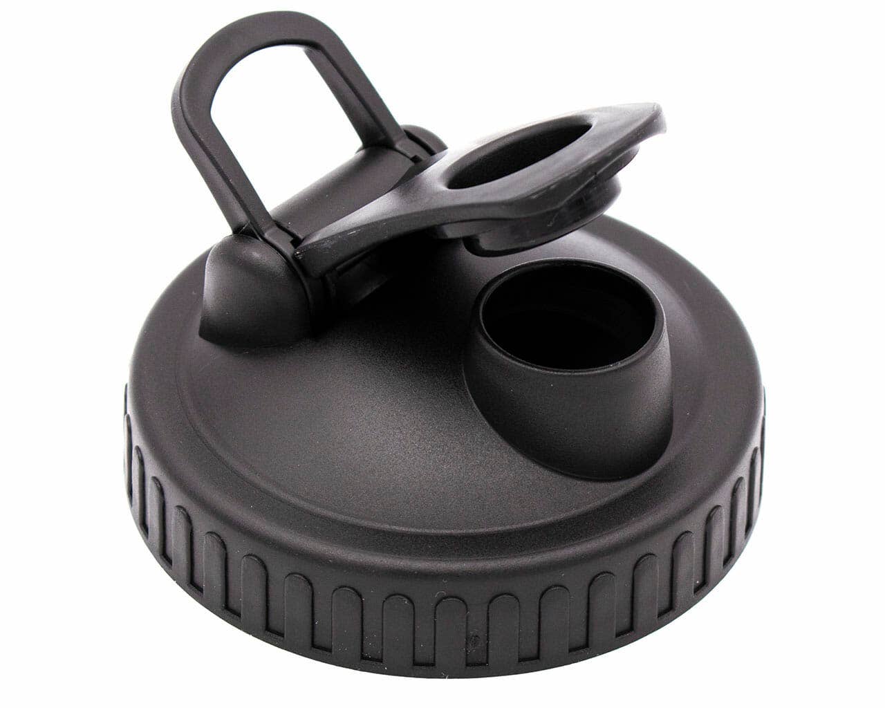 Pour & Store Shaker Lid w/ Carry Loop for Mason Jars: Deep blue / Regular mouth / Updated