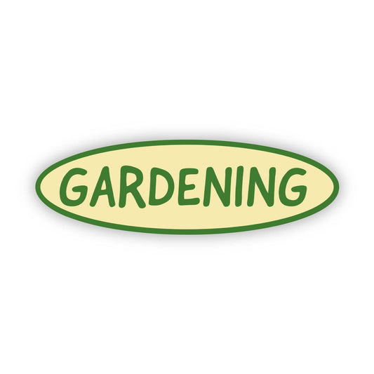 Gardening Text Sticker