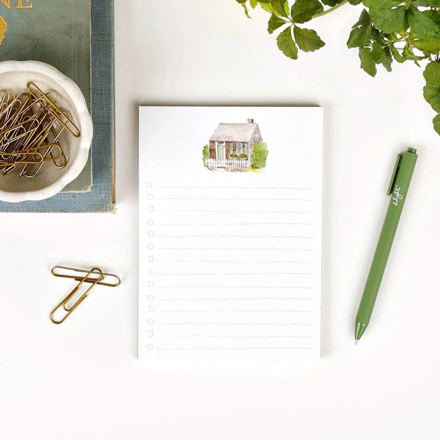 Everyday checklist notepad: Gingham mug