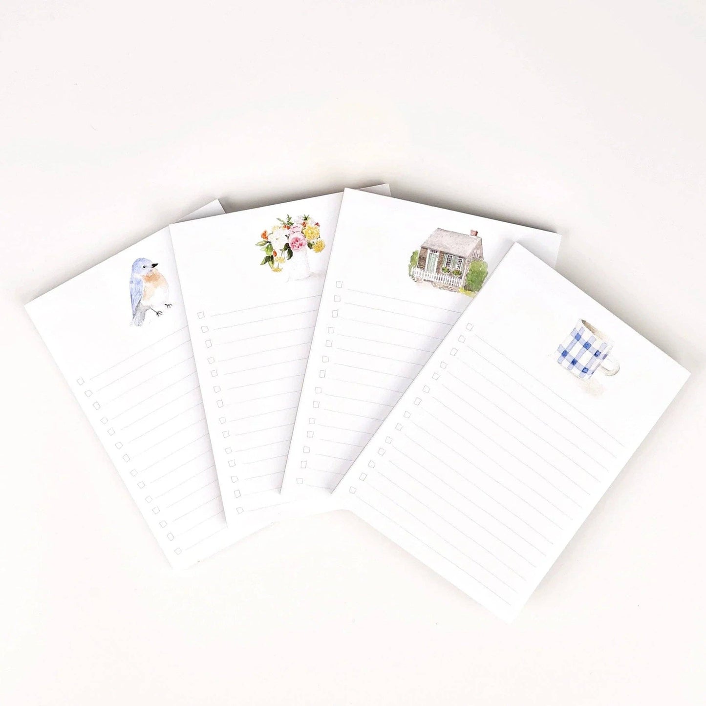 Everyday checklist notepad: Hydrangea bouquet