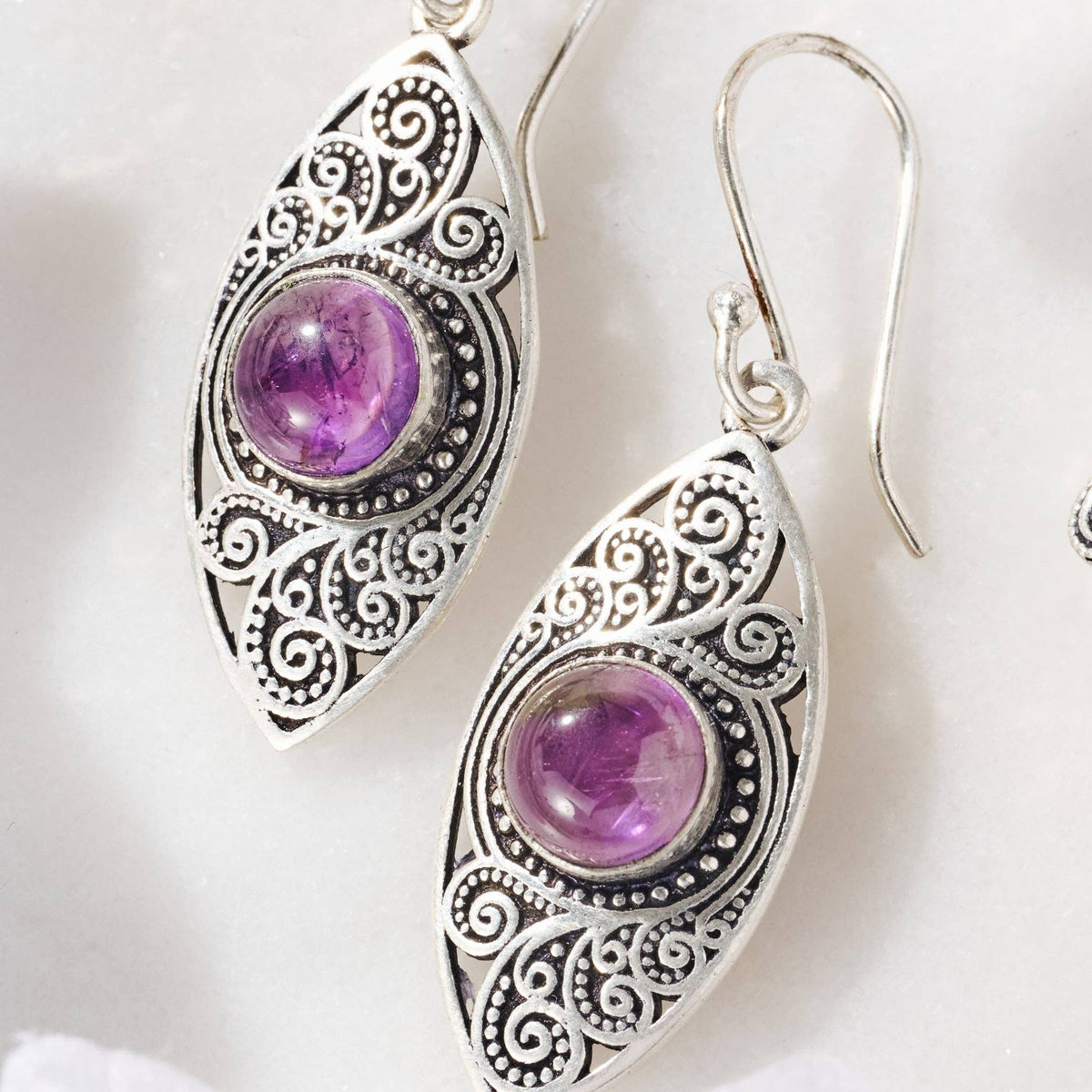 Saroop Amethyst Earrings