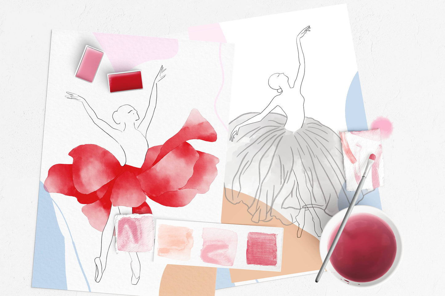 watercolor painting kit Flower Girls