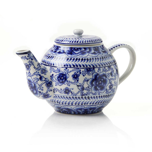 Indigo Bloom Tea Infuser Pot
