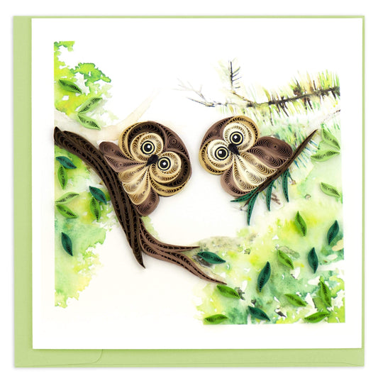 Quilled Owlet Greeting Card