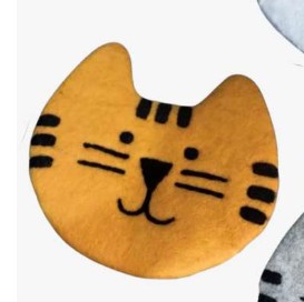 Felt Cat Trivet, 4 assorted designs, 8" round