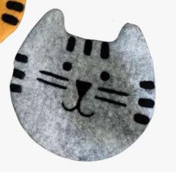 Felt Cat Trivet, 4 assorted designs, 8" round