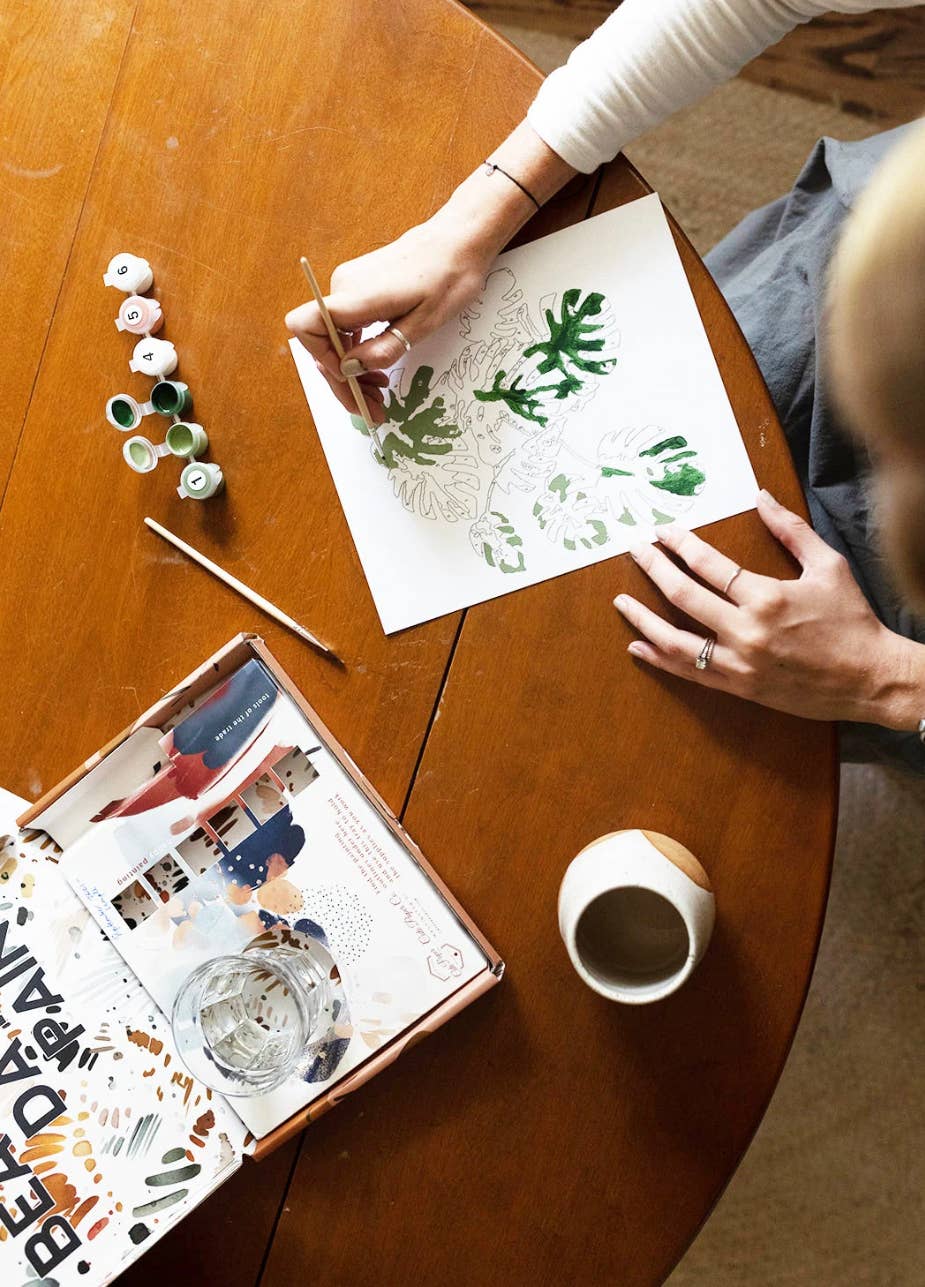 Paint-By-Numbers kit Flock and Flower