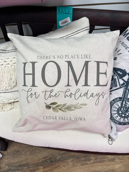 Home For The Holidays Pillow Cover