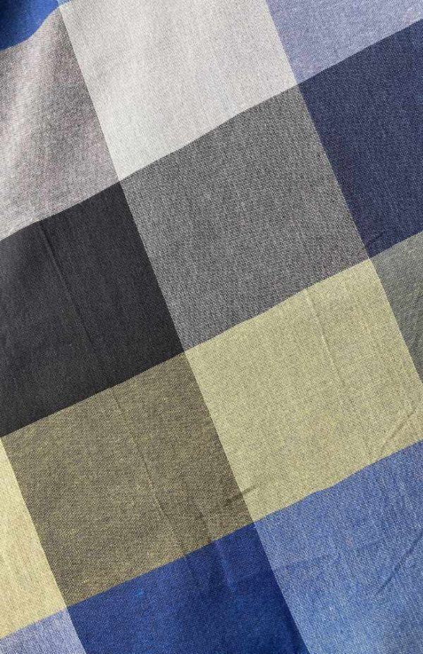 Cotton big-checked Skirt
