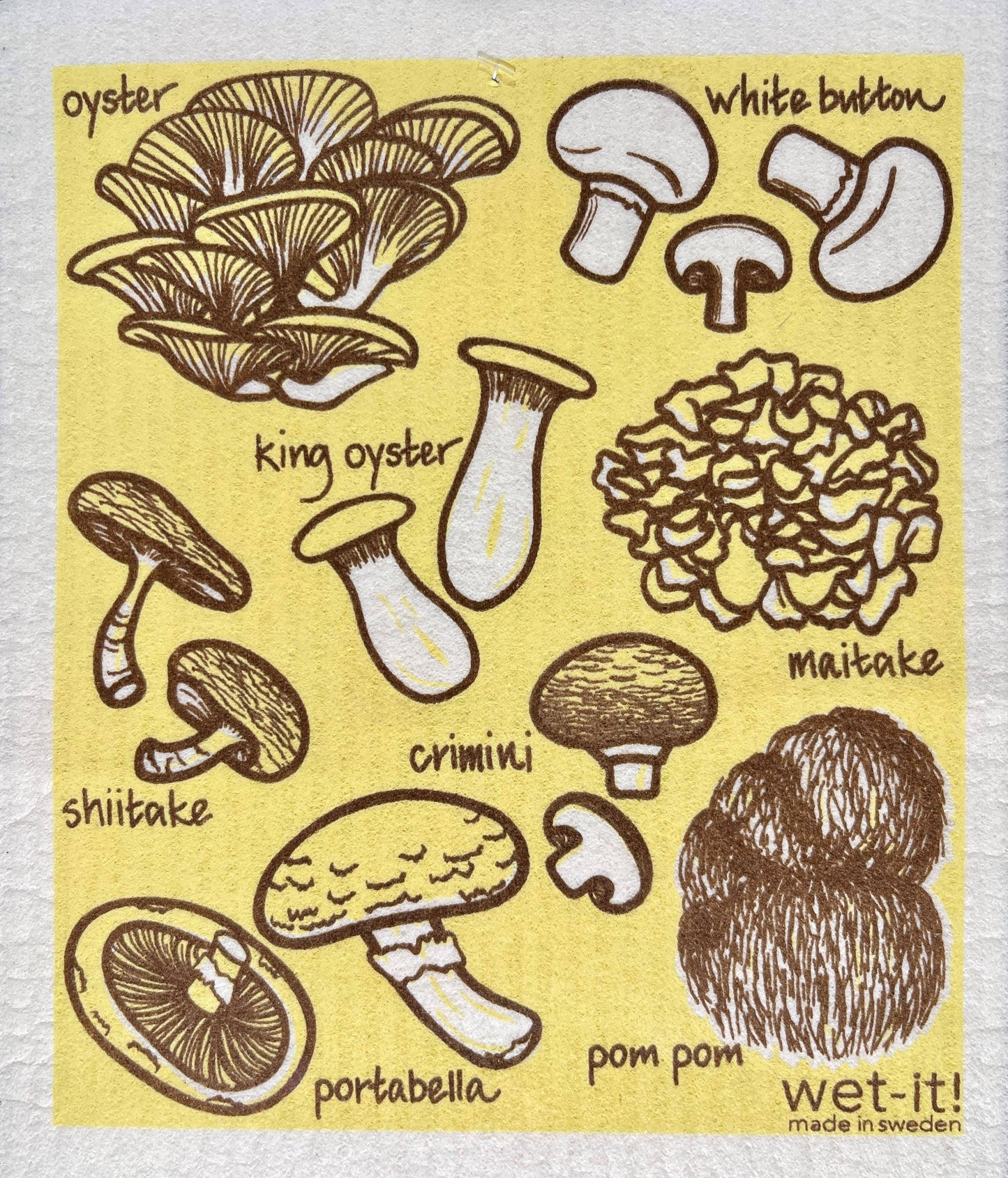 Mushroom Medley Swedish Cloth