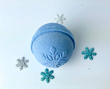 Load image into Gallery viewer, Sparkling Snowflakes Bath Bomb
