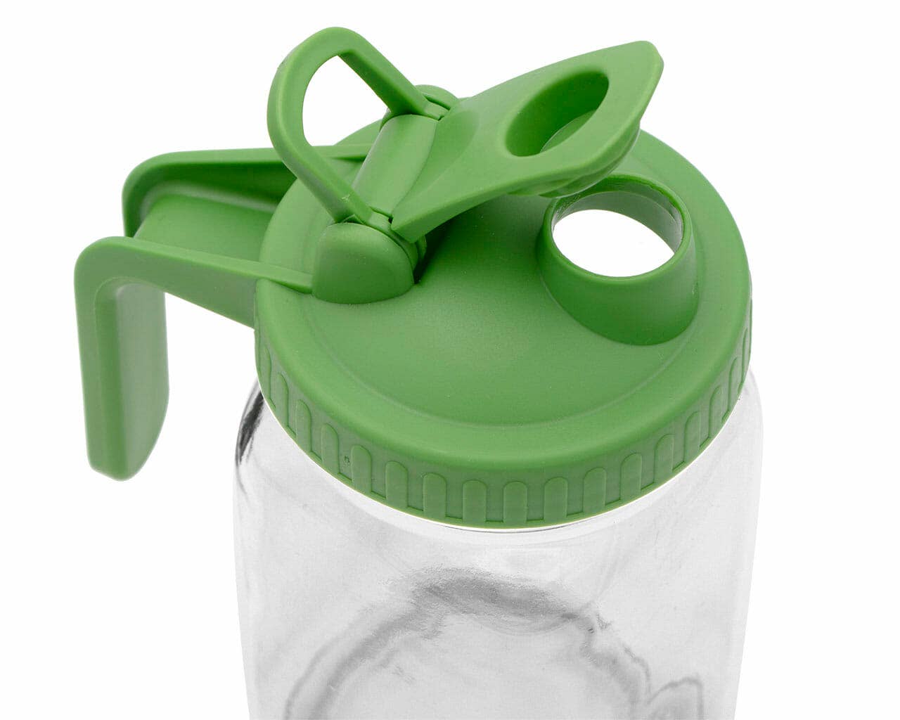 Pour & Store Pitcher Lid w/Handle for Mason Jars: Charcoal Gray / Regular mouth