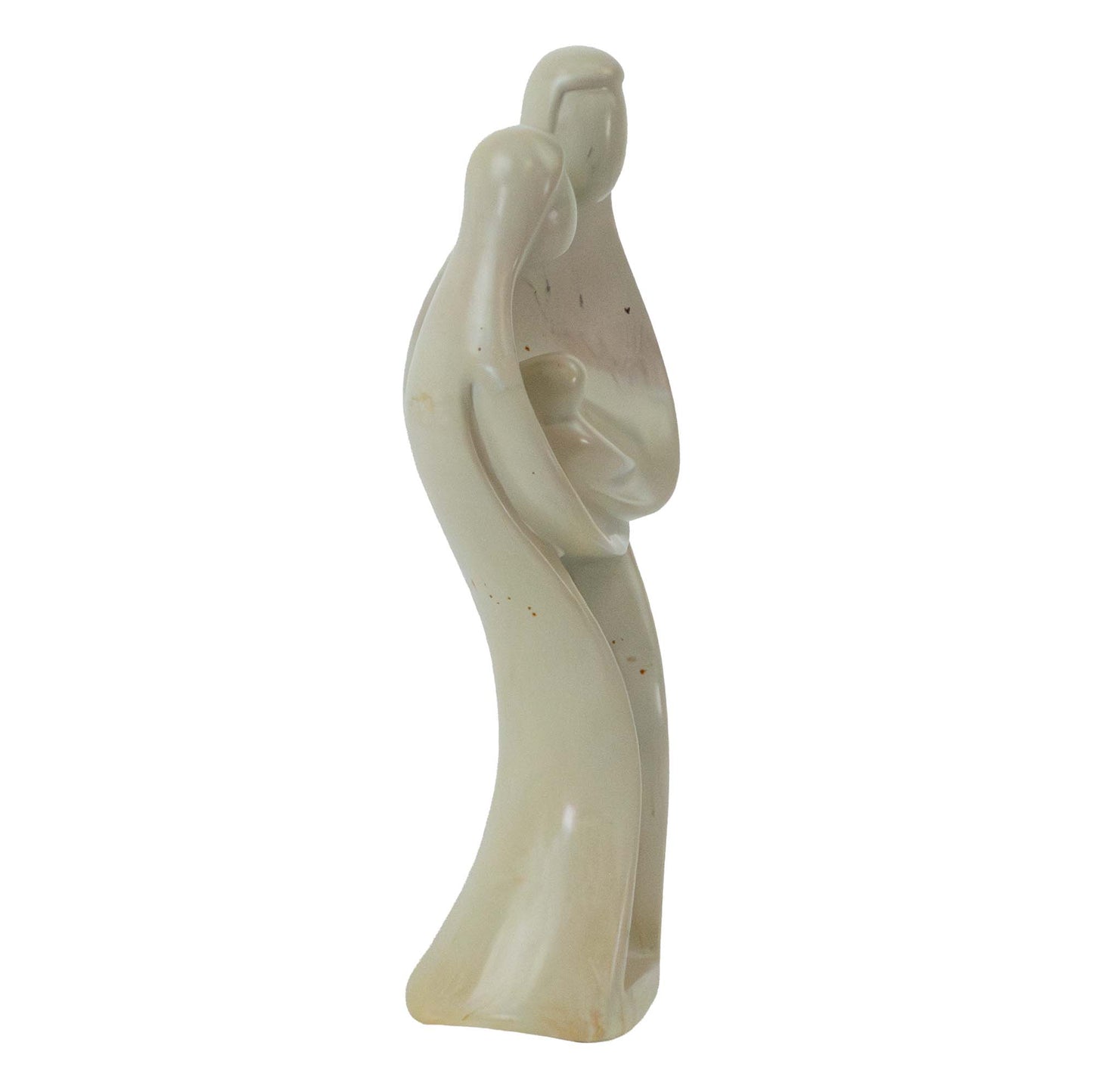 Hand-Carved Holy Family Sculpture