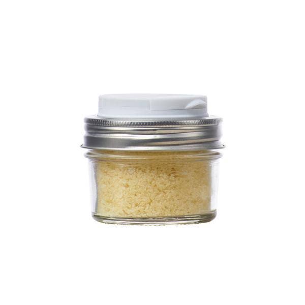 Jarware Spice Lid for Regular Mouth Mason Jar, Black, White